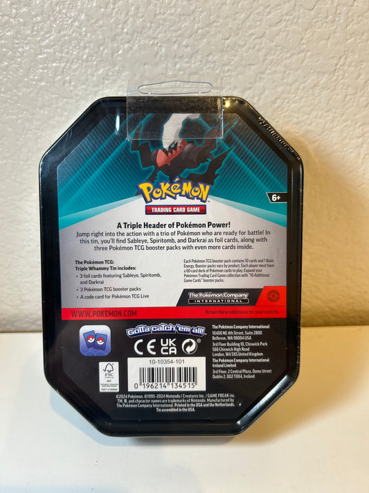 Pokémon TCG: Triple Whammy Darkrai Tin